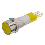 Signal Construct Yellow Panel Mount Indicator, 24 → 28V, 8mm Mounting Hole Size