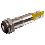 Signal Construct Yellow Indicator, 20 → 28V, 6mm Mounting Hole Size, Lead Wires Termination