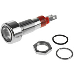 Signal Construct Red Panel Mount Indicator, 12 → 14V, 8mm Mounting Hole Size
