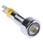 Signal Construct Yellow Panel Mount Indicator, 24 → 28V, 8mm Mounting Hole Size