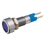 Signal Construct Blue Panel Mount Indicator, 24 → 28V, 8mm Mounting Hole Size