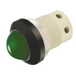 Signal Construct Green Panel Mount Indicator, 130V ac, 22mm Mounting Hole Size