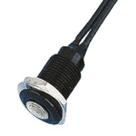 Oxley White Panel Mount Indicator, 230V ac, 10.2mm Mounting Hole Size, Lead Wires Termination, IP66