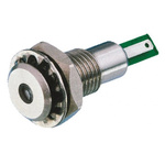 Bulgin Green Panel Mount Indicator, 12V dc, 12.2mm Mounting Hole Size, Solder Tab Termination, IP67