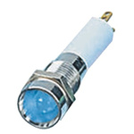 CML Innovative Technologies Blue Panel Mount Indicator, 12V, 8mm Mounting Hole Size