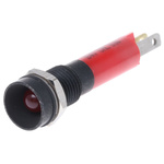CML Innovative Technologies Red Panel Mount Indicator, 24V, 8mm Mounting Hole Size, Solder Tab Termination, IP67