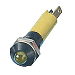 CML Innovative Technologies Yellow Panel Mount Indicator, 12V, 8mm Mounting Hole Size