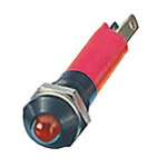 CML Innovative Technologies Red Panel Mount Indicator, 24V, 8mm Mounting Hole Size, Solder Tab Termination, IP67