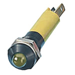 CML Innovative Technologies Yellow Panel Mount Indicator, 24V, 8mm Mounting Hole Size, Solder Tab Termination, IP67