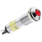Dialight Red Panel Mount Indicator, 24V dc, 9mm Mounting Hole Size, Solder Tab Termination