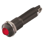 Dialight Red Indicator, 24V dc, 9mm Mounting Hole Size, Solder Tab Termination
