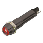 Dialight Red Panel Mount Indicator, 24V dc, 9mm Mounting Hole Size, Solder Tab Termination