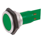 Signal Construct Green Panel Mount Indicator, 24 → 28V, 30mm Mounting Hole Size, IP67
