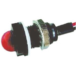 Marl Red Panel Mount Indicator, 2V dc, 8.5mm Mounting Hole Size, Lead Wires Termination, IP68