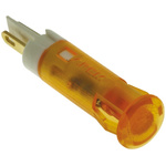 Apem Orange Panel Mount Indicator, 24V dc, 6mm Mounting Hole Size, Faston, Solder Lug Termination