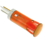 Apem Orange Panel Mount Indicator, 24V dc, 10mm Mounting Hole Size, Faston, Solder Lug Termination