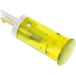 Apem Yellow Panel Mount Indicator, 220V ac, 12mm Mounting Hole Size, Faston, Solder Lug Termination