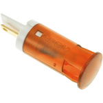 Apem Orange Panel Mount Indicator, 220V ac, 12mm Mounting Hole Size, Faston, Solder Lug Termination