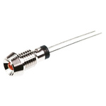 Marl Red Panel Mount Indicator, 2.8V, 6mm Mounting Hole Size, Lead Pin Termination