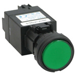 Idec Green Panel Mount Indicator, 480V ac, 24.1 x 22.3mm Mounting Hole Size