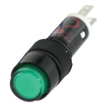 Idec Green Panel Mount Indicator, 24V ac/dc, 8.1mm Mounting Hole Size, Solder Tab Termination