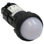 Idec White Panel Mount Indicator, 24.1 x 22.3mm Mounting Hole Size