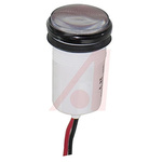 Dialight Red Panel Mount Indicator, 24V dc, 17.5mm Mounting Hole Size, Lead Wires Termination