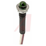 VCC Green Panel Mount Indicator, 12V, 9.65mm Mounting Hole Size
