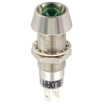 Sloan Green Panel Mount Indicator, 5 → 28V, 8.2 x 7.6mm Mounting Hole Size, IP68
