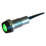 Oxley Green Panel Mount Indicator, 10.2mm Mounting Hole Size, IP68