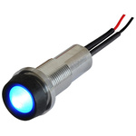 Oxley Blue Panel Mount Indicator, 10.2mm Mounting Hole Size, IP68