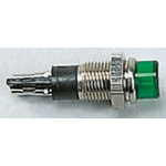 Sloan Green Indicator, 110V ac, 6.2mm Mounting Hole Size, Solder Tab Termination