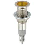 Sloan Yellow Indicator, 2.2V dc, 6.4mm Mounting Hole Size, Solder Tab Termination