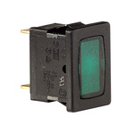 Molveno A5 Series Green Neon Panel Mount Indicator, 200 → 250V ac, 13 x 19mm Mounting Hole Size