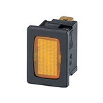 Molveno A5 Series Amber Neon Panel Mount Indicator, 200 → 250V ac, 13 x 19mm Mounting Hole Size