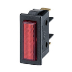 Molveno B5 Series Red Neon Panel Mount Indicator, 200 → 250V ac, 11 x 30mm Mounting Hole Size