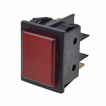 Molveno B7 Series Red Neon Panel Mount Indicator, 200 → 250V ac, 22 x 30mm Mounting Hole Size