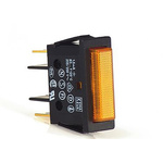 Molveno B7 Series Amber Neon Panel Mount Indicator, 240V, 22 x 30mm Mounting Hole Size