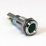 CML Innovative Technologies 1901X05X Series Green Panel Mount Indicator, 2.2V, 8mm Mounting Hole Size, IP67