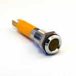 CML Innovative Technologies 1901X25X Series Yellow Panel Mount Indicator, 12V dc, 8mm Mounting Hole Size, IP67