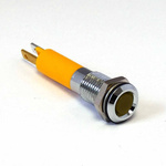 CML Innovative Technologies 1901X35X Series Yellow Panel Mount Indicator, 24V dc, 8mm Mounting Hole Size, IP67