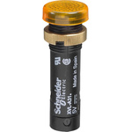 Schneider Electric XVL Series Yellow Panel Mount Indicator, 12V, 12mm Mounting Hole Size, IP40, IP65