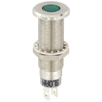 Sloan Green Panel Mount Indicator, 2.1V, 8.2mm Mounting Hole Size, Solder Tab Termination