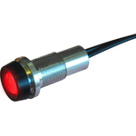 Oxley STRLH10 Series Red Indicator, 230V dc, 10mm Mounting Hole Size, Lead Wires Termination, IP68