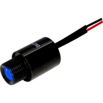 Oxley STR5LH10 Series Blue Indicator, 12V dc, 10mm Mounting Hole Size, Lead Wires Termination, IP68
