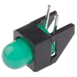 Broadcom HLMP-3507-D00B2, Green Right Angle PCB LED Indicator, Through Hole 2.7 V