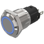 EAO 82 Series Blue Indicator, 24V ac/dc, 16mm Mounting Hole Size, Solder Tab Termination, IP65, IP67