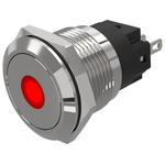 EAO 82 Series Green, Red Indicator, 24V dc, 19mm Mounting Hole Size, Solder Tab Termination, IP65, IP67