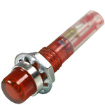 CAMDENBOSS 515 MPA series Series Red Indicator, 24V, 6.4mm Mounting Hole Size, Lead Wires Termination