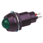 Marl Green Panel Mount Indicator, 230V ac, 12.7mm Mounting Hole Size